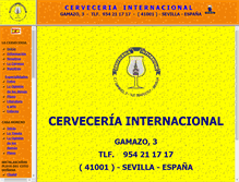 Tablet Screenshot of cerveceriainternacional.com